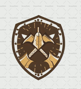 Wikingeraxt und Schild